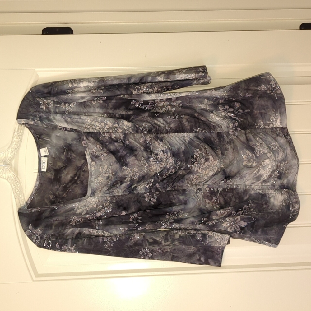 Cato Sparkling Dress Blouse